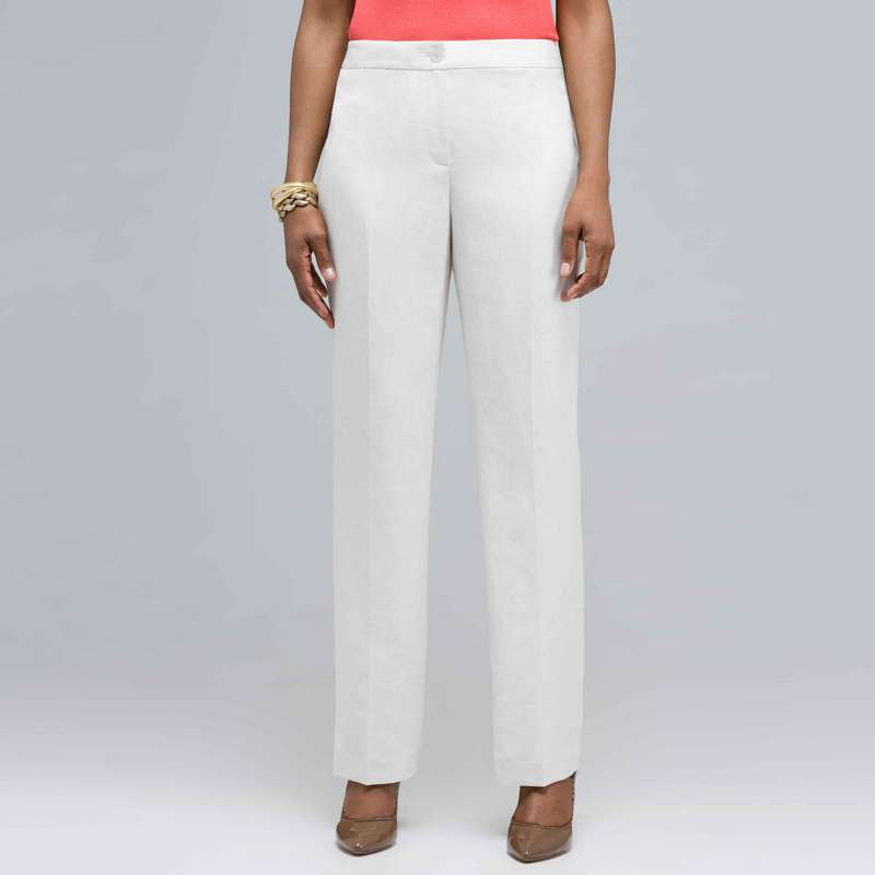 ウォッシャブルリネンスリムパンツ, , large image number 0