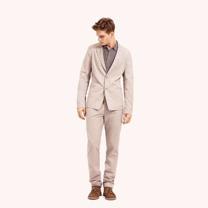 カジュアルスリムレッグパンツ, グレー, large image number 2